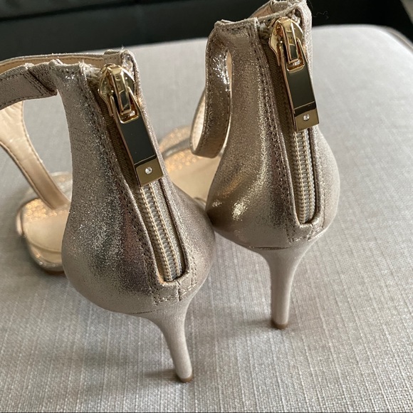 Vince Camuto Metallic High Heel Sandals - Picture 6 of 8